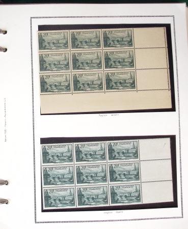 1900- 1959, Deux albums avec des timbres neufs et oblitérés