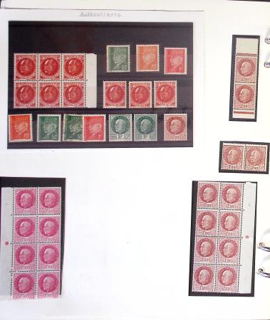 1900- 1959, Deux albums avec des timbres neufs et oblitérés