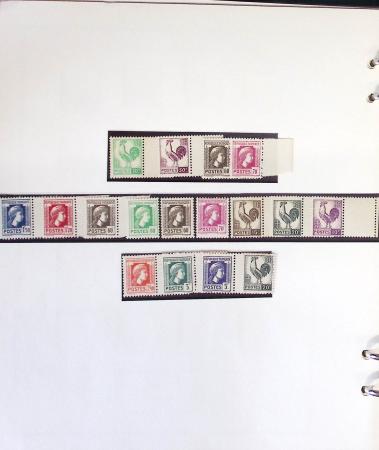 1900- 1959, Deux albums avec des timbres neufs et oblitérés