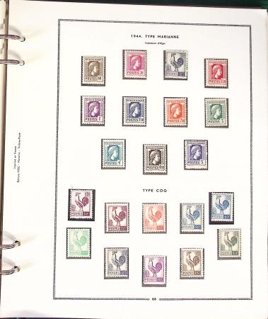 1900- 1959, Deux albums avec des timbres neufs et oblitérés