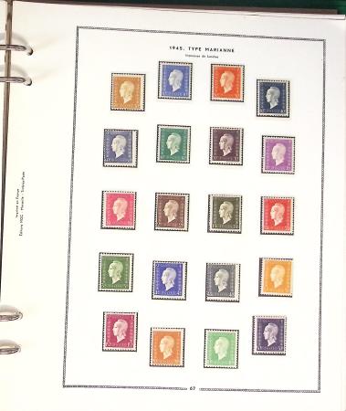 1900- 1959, Deux albums avec des timbres neufs et oblitérés