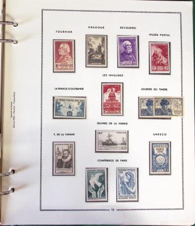 1900- 1959, Deux albums avec des timbres neufs et oblitérés