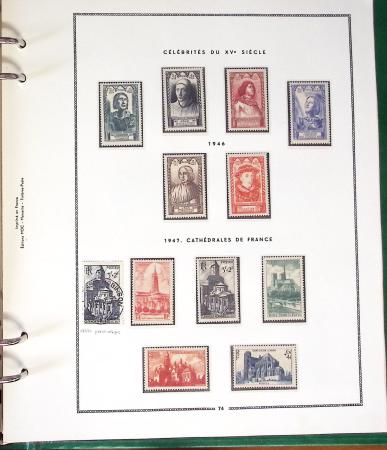 1900- 1959, Deux albums avec des timbres neufs et oblitérés
