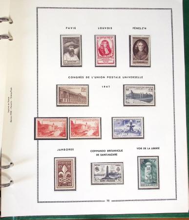 1900- 1959, Deux albums avec des timbres neufs et oblitérés