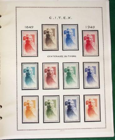 1900- 1959, Deux albums avec des timbres neufs et oblitérés