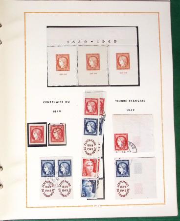 1900- 1959, Deux albums avec des timbres neufs et oblitérés