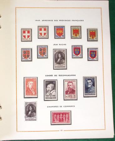 1900- 1959, Deux albums avec des timbres neufs et oblitérés