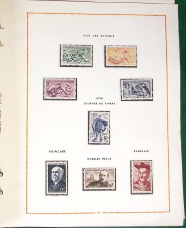1900- 1959, Deux albums avec des timbres neufs et oblitérés