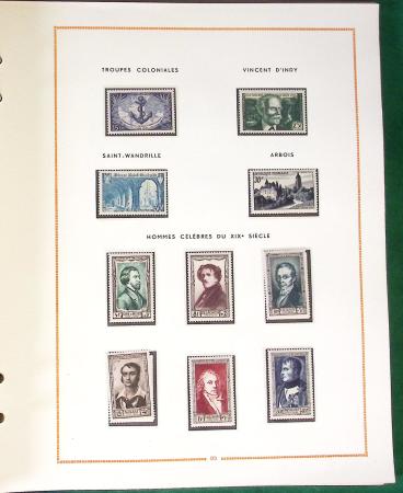 1900- 1959, Deux albums avec des timbres neufs et oblitérés
