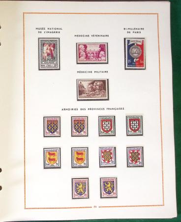1900- 1959, Deux albums avec des timbres neufs et oblitérés