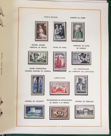1900- 1959, Deux albums avec des timbres neufs et oblitérés