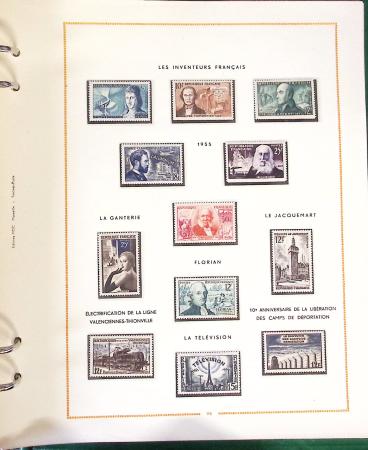 1900- 1959, Deux albums avec des timbres neufs et oblitérés