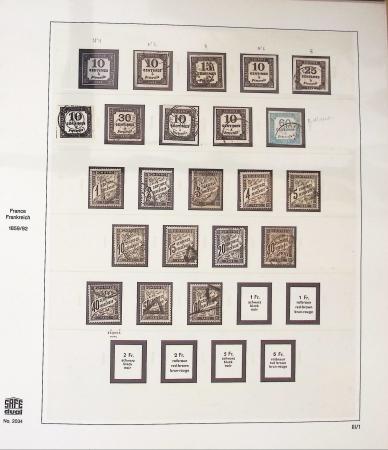 1900- 1959, Deux albums avec des timbres neufs et oblitérés