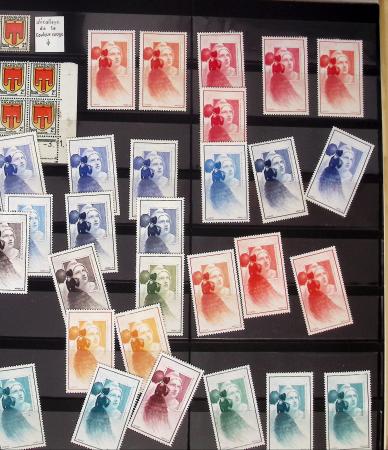 1900- 1959, Deux albums avec des timbres neufs et oblitérés