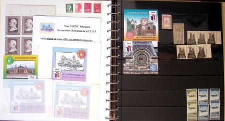 1900- 1959, Deux albums avec des timbres neufs et oblitérés