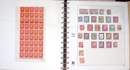 1900- 1959, Deux albums avec des timbres neufs et oblitérés