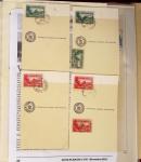 1900- 1959, Deux albums avec des timbres neufs et oblitérés