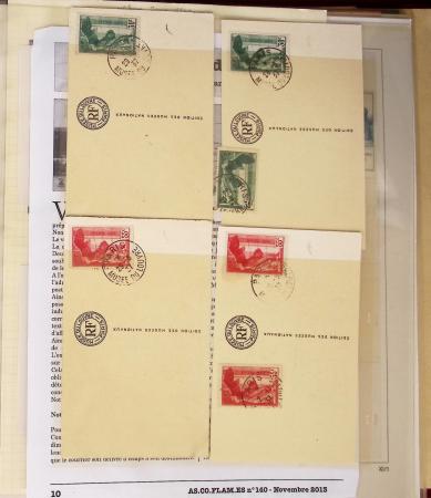 1900- 1959, Deux albums avec des timbres neufs et oblitérés