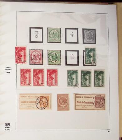 1900- 1959, Deux albums avec des timbres neufs et oblitérés