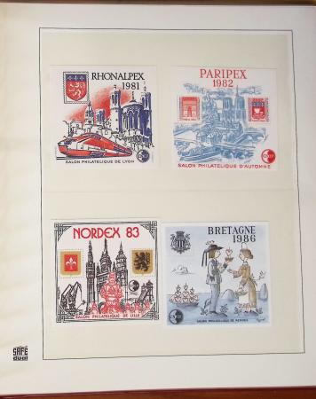 1900- 1959, Deux albums avec des timbres neufs et oblitérés