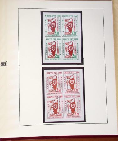 1900- 1959, Deux albums avec des timbres neufs et oblitérés