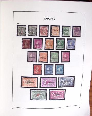 1931-2007, Collection en d'ANDORRE en neuf en un album