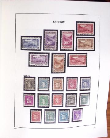 1931-2007, Collection en d'ANDORRE en neuf en un album