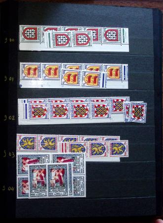 1910-1960 env. Grande quantité de timbres neufs rangés