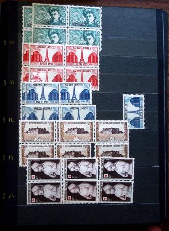 1910-1960 env. Grande quantité de timbres neufs rangés