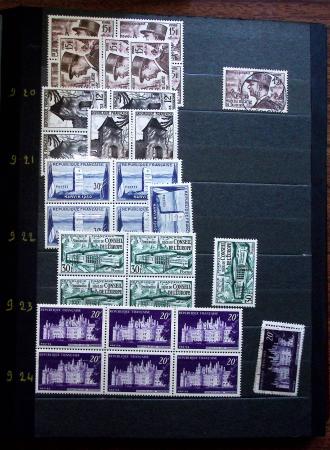 1910-1960 env. Grande quantité de timbres neufs rangés
