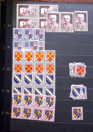 1910-1960 env. Grande quantité de timbres neufs rangés