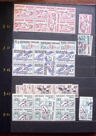 1910-1960 env. Grande quantité de timbres neufs rangés