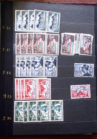1910-1960 env. Grande quantité de timbres neufs rangés