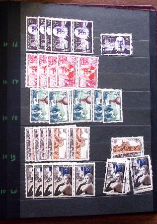 1910-1960 env. Grande quantité de timbres neufs rangés