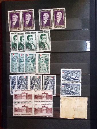 1910-1960 env. Grande quantité de timbres neufs rangés