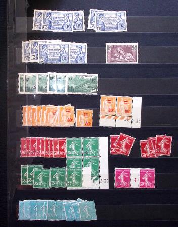 1910-1960 env. Grande quantité de timbres neufs rangés