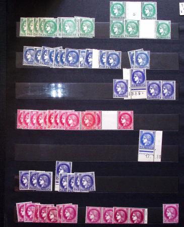 1910-1960 env. Grande quantité de timbres neufs rangés
