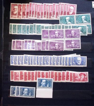 1910-1960 env. Grande quantité de timbres neufs rangés