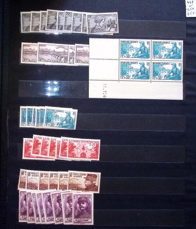 1910-1960 env. Grande quantité de timbres neufs rangés