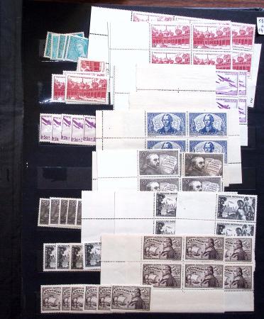 1910-1960 env. Grande quantité de timbres neufs rangés