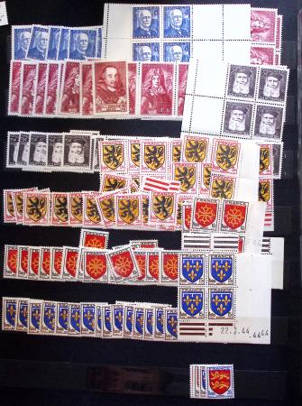1910-1960 env. Grande quantité de timbres neufs rangés