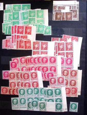 1910-1960 env. Grande quantité de timbres neufs rangés