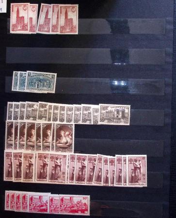 1910-1960 env. Grande quantité de timbres neufs rangés