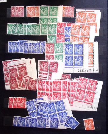 1910-1960 env. Grande quantité de timbres neufs rangés