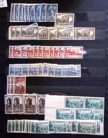 1910-1960 env. Grande quantité de timbres neufs rangés