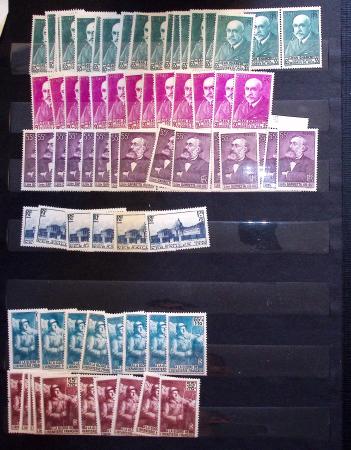 1910-1960 env. Grande quantité de timbres neufs rangés