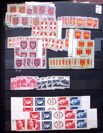 1910-1960 env. Grande quantité de timbres neufs rangés