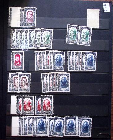 1910-1960 env. Grande quantité de timbres neufs rangés