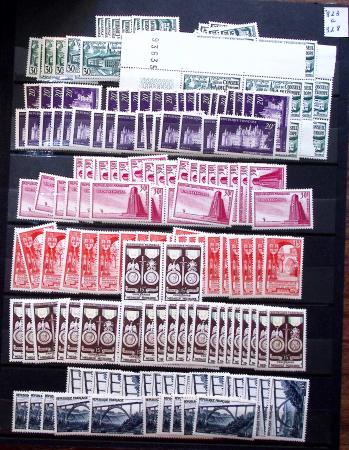 1910-1960 env. Grande quantité de timbres neufs rangés