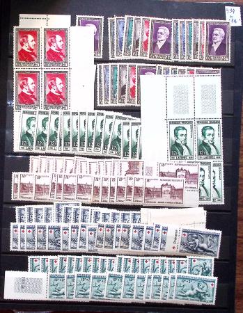 1910-1960 env. Grande quantité de timbres neufs rangés